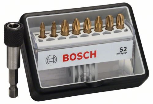 BOSCH Súprava skrutkovacích bitov Robust Line, S Max Grip 25 mm (8+1 ks) 2607002575