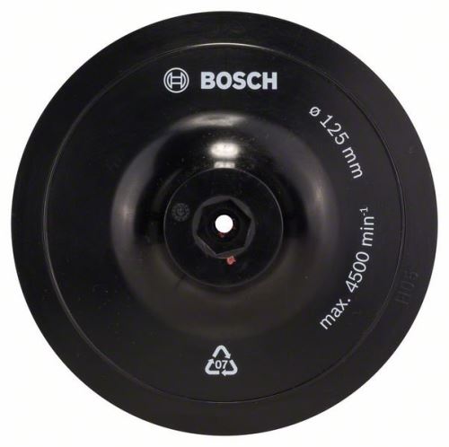 BOSCH Upevňovacia doska so suchým zipsom 125 mm, 8 mm 1609200154