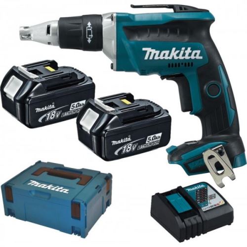 Makita Aku skrutkovač Li-ion LXT 18V/5,0 Ah, Makpac DFS452RTJ