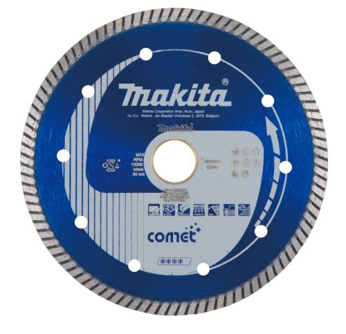 MAKITA kotúč rezný diamantový Comet Turbo 150x22.23 mm B-13007