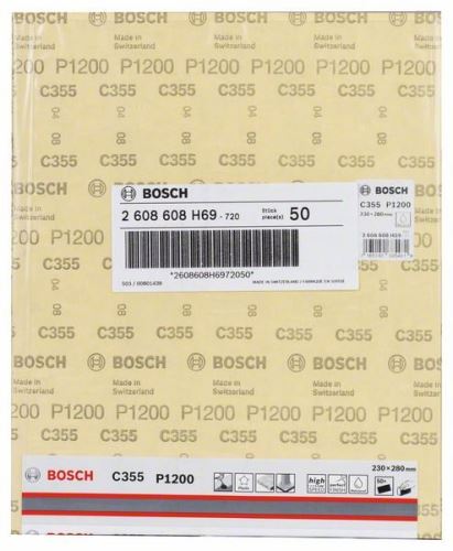 BOSCH Brúsny papier C355 230 x 280 mm, 1200 2608608H69