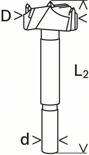 BOSCH Sukovník s tvrdokovom a predrezovými hrotmi 15 x 90 mm, d 8 mm 2608597601