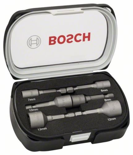 BOSCH 6dielna sada nástrčných kľúčov 50 mm; 6, 7, 8, 10, 12, 13 mm 2608551079