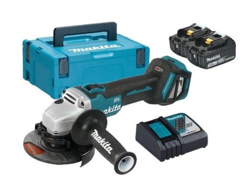 Makita Aku uhlová brúska s reguláciou 125mm Li-ion LXT 18V/3,0Ah, Makpac DGA511RFJ