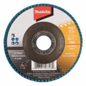 MAKITA kotúč lamelový 125x22.23 mm K80 Zirkón D-74245