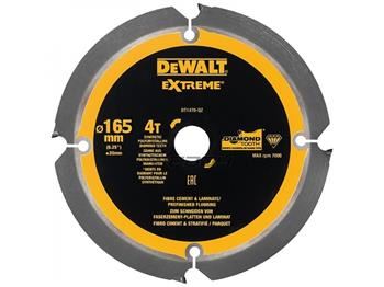 DeWALT pílový kotúč pre cementovláknité a laminátové dosky, 165 x 20 mm, 4 zuby DT1471