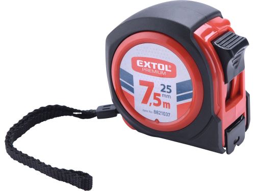 EXTOL PREMIUM Meter zvinovací COMPACT, 7,5m, š. 25mm