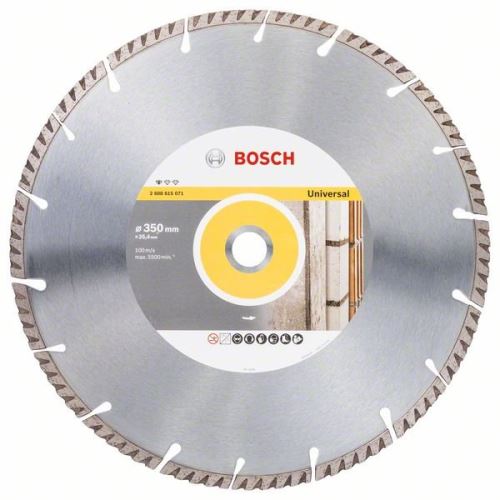 BOSCH Diamantový deliaci kotúč Standard for Universal 350 × 25,4 350x25.4x3.3x10mm 2608615071