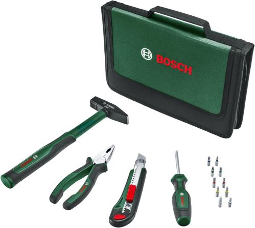 BOSCH Sada začiatočníckeho ručného náradia 14 kusov 1600A02BY3