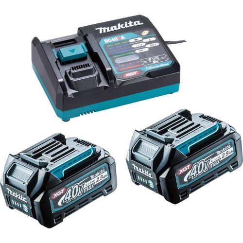 MAKITA súprava Li-ion XGT 40V 2 ks BL4025+1 ks DC40RA+1 ks Makpac 191J81-6