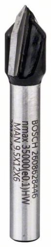 BOSCH Drážkovacia fréza V; stopka 6 mm 2608628446