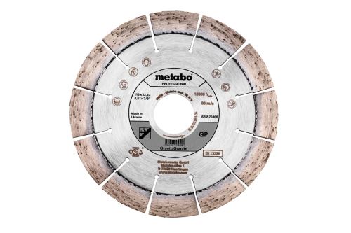 Metabo Diamantový rezný kotúč 115 x 22,23 mm, „GP“, žula „professional“ 628575000