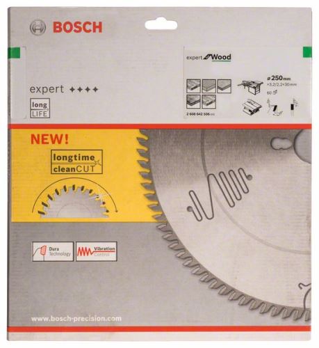 BOSCH Pílový kotúč Expert for Wood 250 x 30 x 3,2 mm, 60 2608642506